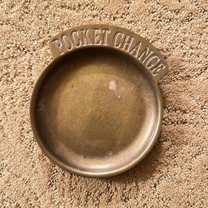 Vintage Brass “Pocket Change” Dish – Made in Taiwan